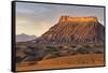 Factory Butte, the Henry Mountains, Upper Blue Hills Near Hanksville, Utah, USA-Chuck Haney-Framed Stretched Canvas