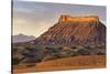 Factory Butte, the Henry Mountains, Upper Blue Hills Near Hanksville, Utah, USA-Chuck Haney-Stretched Canvas