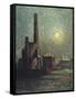 Factory by Moonlight-Maximilien Luce-Framed Stretched Canvas