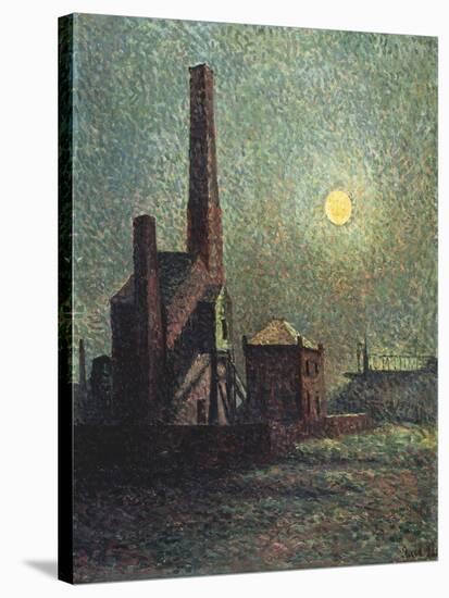 Factory by Moonlight-Maximilien Luce-Stretched Canvas