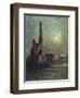 Factory by Moonlight-Maximilien Luce-Framed Giclee Print