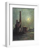 Factory by Moonlight-Maximilien Luce-Framed Giclee Print