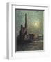 Factory by Moonlight-Maximilien Luce-Framed Giclee Print