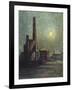 Factory by Moonlight-Maximilien Luce-Framed Giclee Print