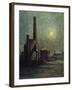 Factory by Moonlight-Maximilien Luce-Framed Giclee Print