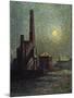 Factory by Moonlight-Maximilien Luce-Mounted Giclee Print