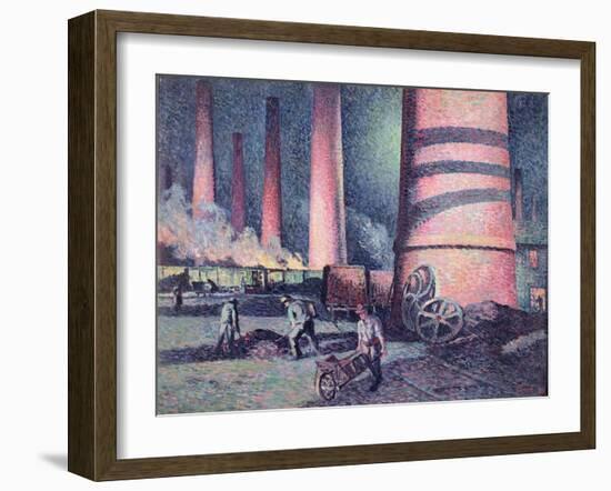 Factory Chimneys, 1896-Maximilien Luce-Framed Giclee Print