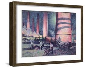 Factory Chimneys, 1896-Maximilien Luce-Framed Giclee Print