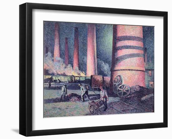 Factory Chimneys, 1896-Maximilien Luce-Framed Giclee Print