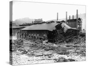 Factory Damaged in the Johnstown Flood-null-Stretched Canvas