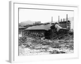 Factory Damaged in the Johnstown Flood-null-Framed Photographic Print