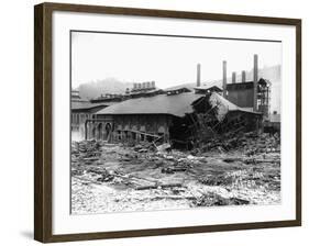 Factory Damaged in the Johnstown Flood-null-Framed Photographic Print