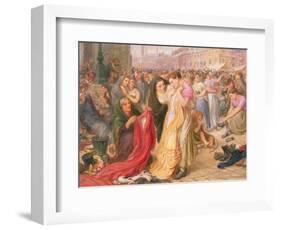 Factory Girls at the Old Clothes Fair, Knott Mill, 1875-Frederic James Shields-Framed Giclee Print