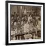 Factory Girls Decorating Cheap Pottery for the Foreign Markets, Kyoto, Japan, 1904-Underwood & Underwood-Framed Photographic Print