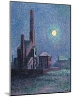 Factory in the Moonlight-Maximilien Luce-Mounted Giclee Print