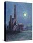 Factory in the Moonlight-Maximilien Luce-Stretched Canvas