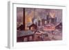 Factory with Blast Furnace-August Dressel-Framed Giclee Print