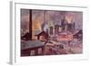 Factory with Blast Furnace-August Dressel-Framed Giclee Print