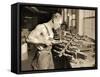 Factory Worker at the Paragon Rubber Company, Massachusetts, 1936-Lewis Wickes Hine-Framed Stretched Canvas