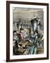 Factory Workers Making Rifle Cartridges, c.1870-null-Framed Giclee Print