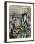 Factory Workers Making Rifle Cartridges, c.1870-null-Framed Giclee Print