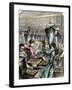 Factory Workers Making Rifle Cartridges, c.1870-null-Framed Giclee Print