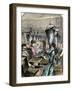 Factory Workers Making Rifle Cartridges, c.1870-null-Framed Giclee Print