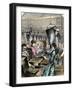 Factory Workers Making Rifle Cartridges, c.1870-null-Framed Giclee Print