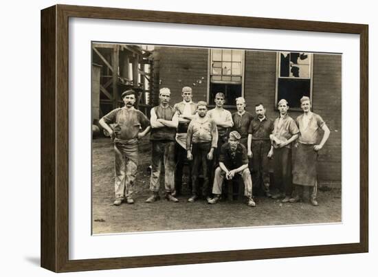 Factory Workers-null-Framed Art Print