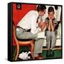 "Facts of Life", July 14,1951-Norman Rockwell-Framed Stretched Canvas