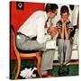 "Facts of Life", July 14,1951-Norman Rockwell-Stretched Canvas
