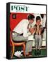 "Facts of Life" Saturday Evening Post Cover, July 14,1951-Norman Rockwell-Framed Stretched Canvas