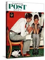 "Facts of Life" Saturday Evening Post Cover, July 14,1951-Norman Rockwell-Stretched Canvas