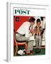 "Facts of Life" Saturday Evening Post Cover, July 14,1951-Norman Rockwell-Framed Giclee Print