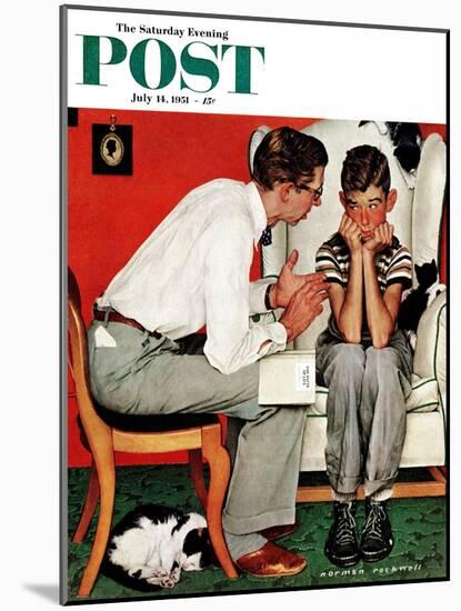"Facts of Life" Saturday Evening Post Cover, July 14,1951-Norman Rockwell-Mounted Giclee Print