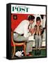 "Facts of Life" Saturday Evening Post Cover, July 14,1951-Norman Rockwell-Framed Stretched Canvas