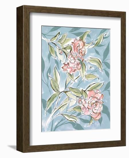 Faded Camellias I-Laura Marr-Framed Art Print