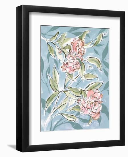 Faded Camellias I-Laura Marr-Framed Art Print