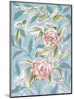 Faded Camellias II-Laura Marr-Mounted Art Print