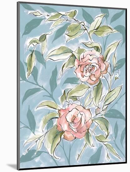 Faded Camellias II-Laura Marr-Mounted Art Print