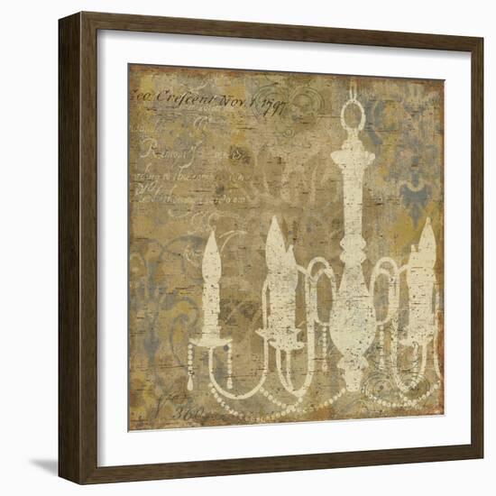 Faded Ornate I Gray No Butterfly-Pela Design-Framed Art Print