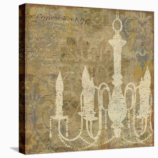 Faded Ornate I Gray No Butterfly-Pela Design-Stretched Canvas