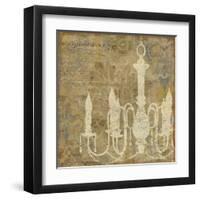 Faded Ornate I Gray No Butterfly-Pela Design-Framed Art Print