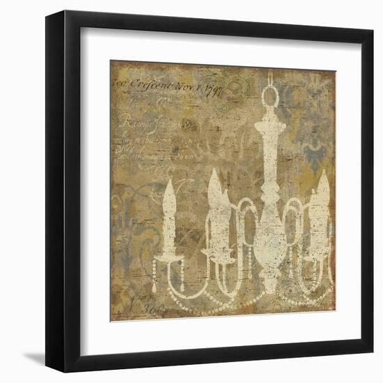 Faded Ornate I Gray No Butterfly-Pela Design-Framed Art Print