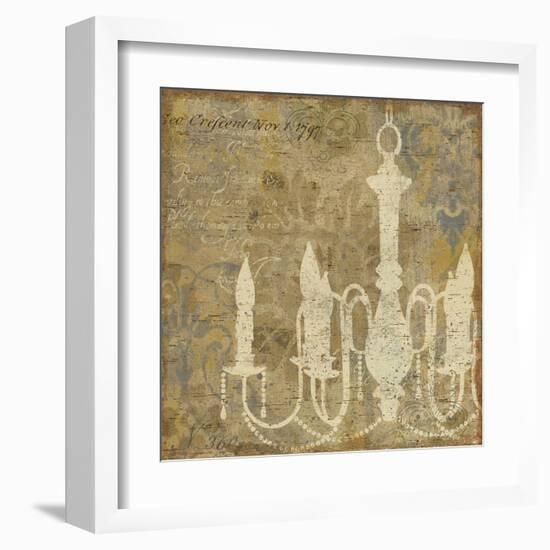 Faded Ornate I Gray No Butterfly-Pela Design-Framed Art Print