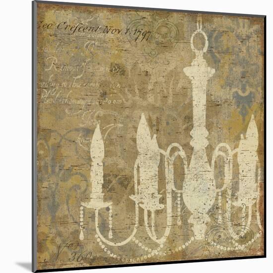 Faded Ornate I Gray No Butterfly-Pela Design-Mounted Art Print