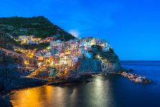 Manarola, Cinque Terre at Twilight-Fadi Al-Barghouthy-Framed Photographic Print