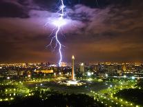 Lightening striking near Merdeka Square-Fadil-Photographic Print