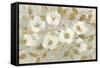 Fading Spring Gray and Gold-Albena Hristova-Framed Stretched Canvas