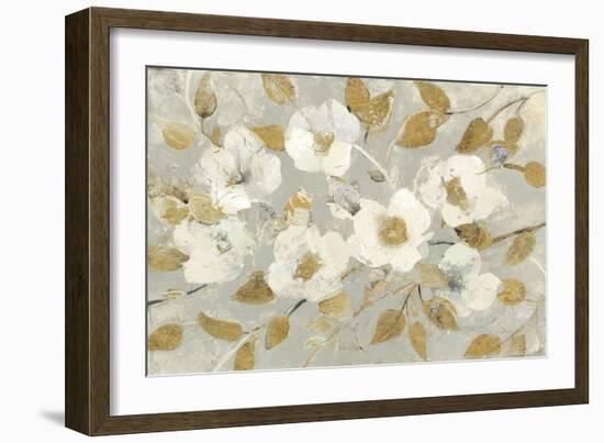 Fading Spring Gray and Gold-Albena Hristova-Framed Art Print